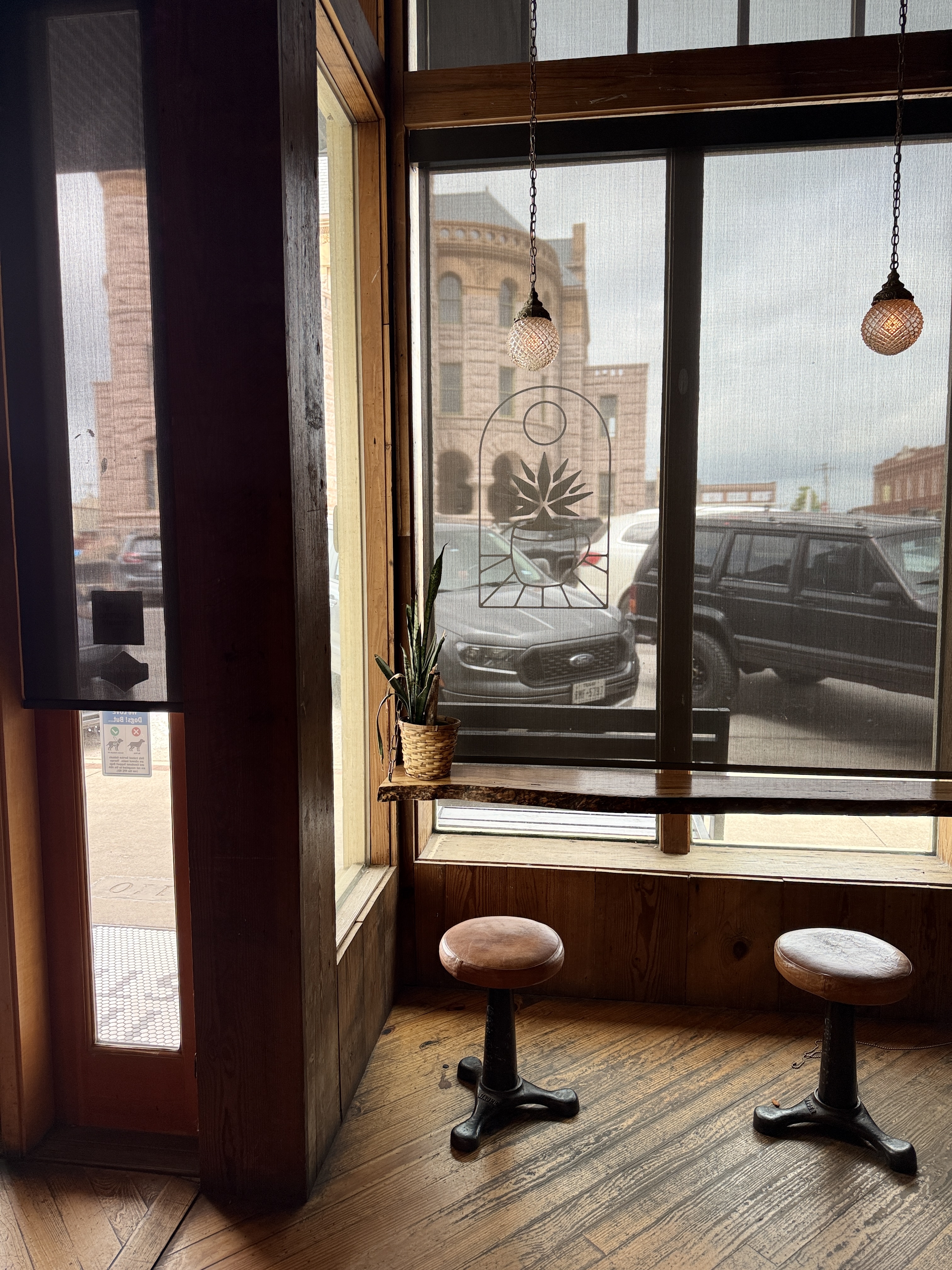 View of the Wise County Courthouse from my favorite seat in Trinity Street Coffee, Decatur Texas